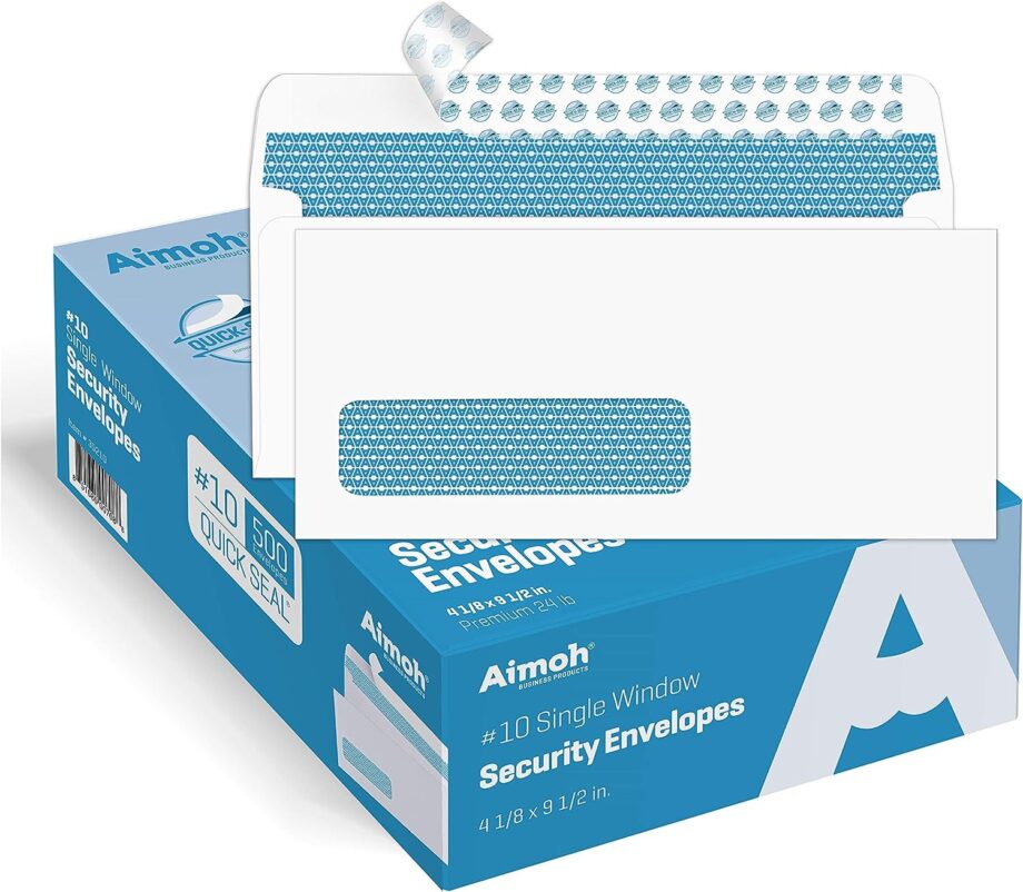 ENVELOPE, #10 SELF SEAL With Window - BOX OF 500
