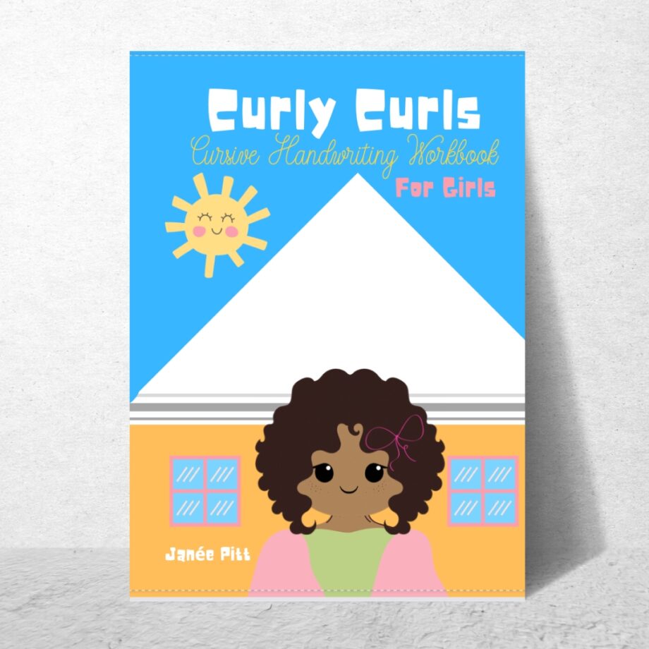 CURLY CURLS WORKBOOKS - CURSIVE HANDWRITING (FOR GIRLS)
