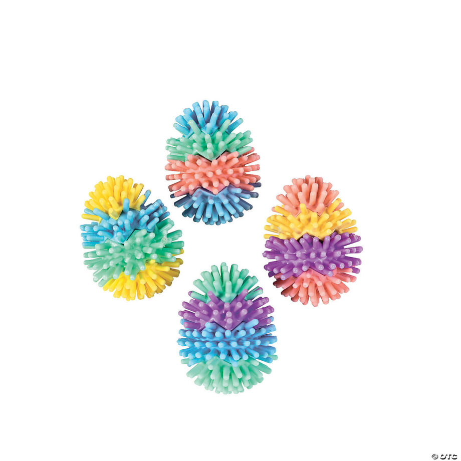 ORIENTAL TRADING - MINI MULTICOLOR EGG-SHAPED PORCUPINE CHARACTER