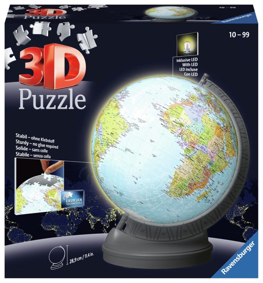 RAVENSBURGER - LIGHT UP GLOBE 540PC PUZZLE
