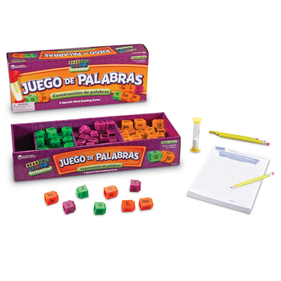 LEARNING RESOURCES - JUEGO DE PALABRAS SPANISH READING RODS WORD GAME