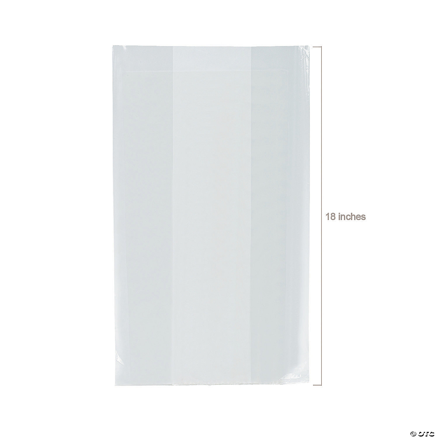 ORIENTAL TRADING - 10" X 18" LARGE CLEAR CELLOPHANE GIFT BASKET BAG (EACH)