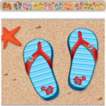 TEACHER CREATED RESOURCES - FLIP FLOPS STRAIGHT BORDER TRIM