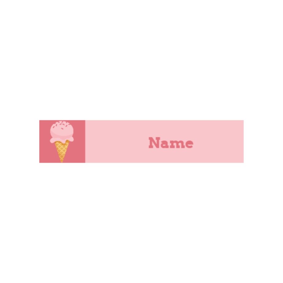 BACK TO SCHOOL LABELS - ICE CREAM