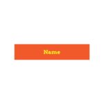 BACK TO SCHOOL LABELS - ORANGE