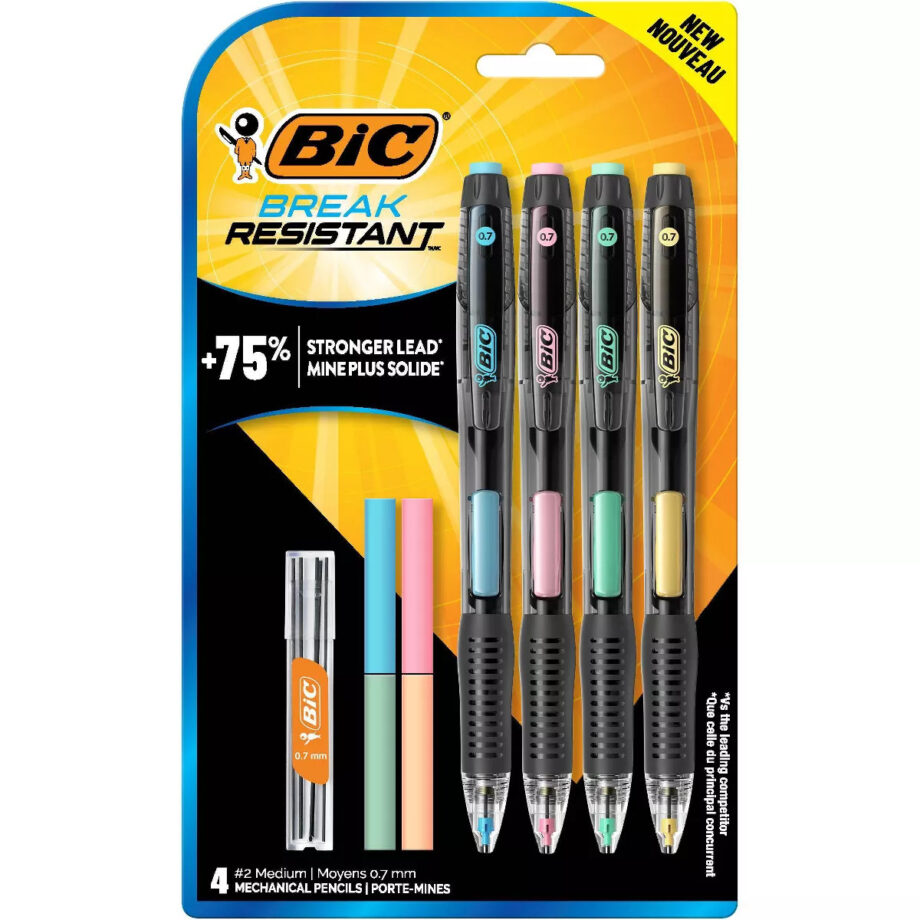 BIC -  4CT BREAK-RESISTANT MECHANICAL PENCIL VELOCITY PREMIUM