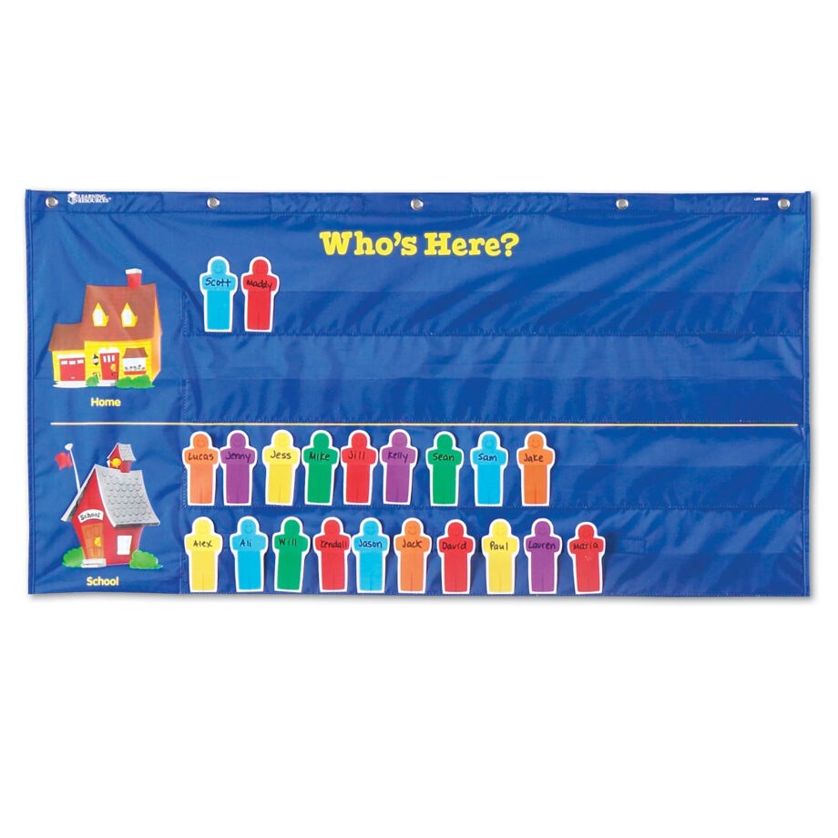 LEARNING RESOURCES - ATTENDANCE POCKET CHART