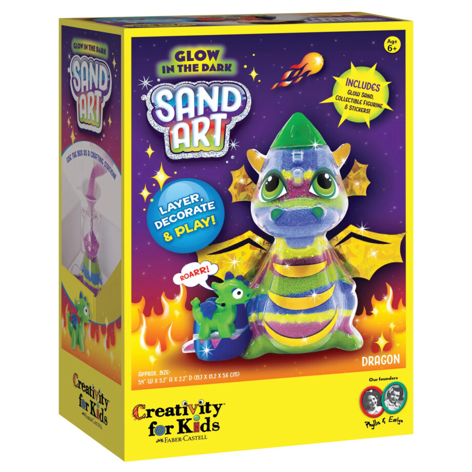 CREATIVITY FOR KIDS - GLOW IN THE DARK SAND ART DRAGON