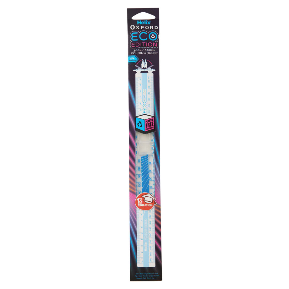 HELIX CYBER ECO 30CM FOLDING RULER (MATRIX)