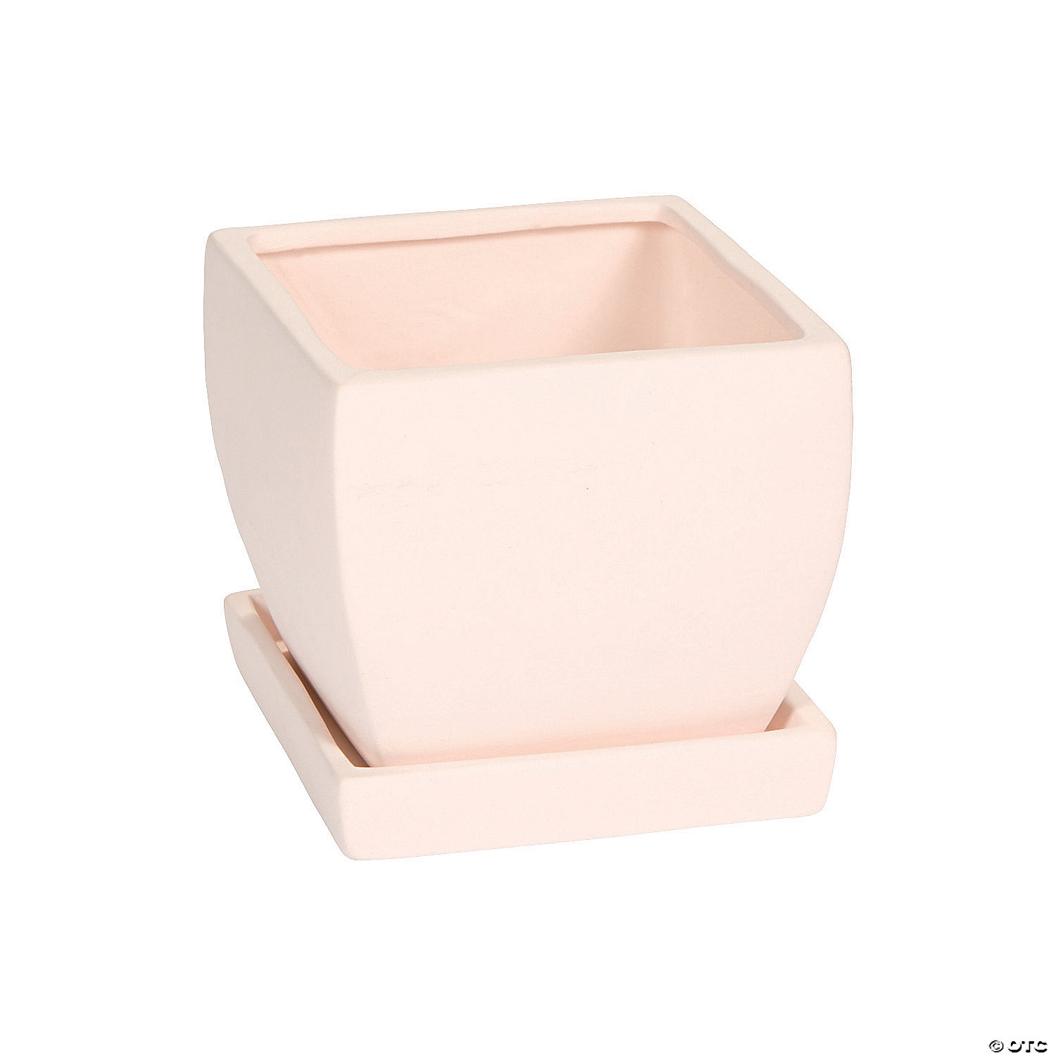 ORIENTAL TRADING - DIY WHITE CERAMIC SQUARE FLOWER POT PAINTING CRAFT