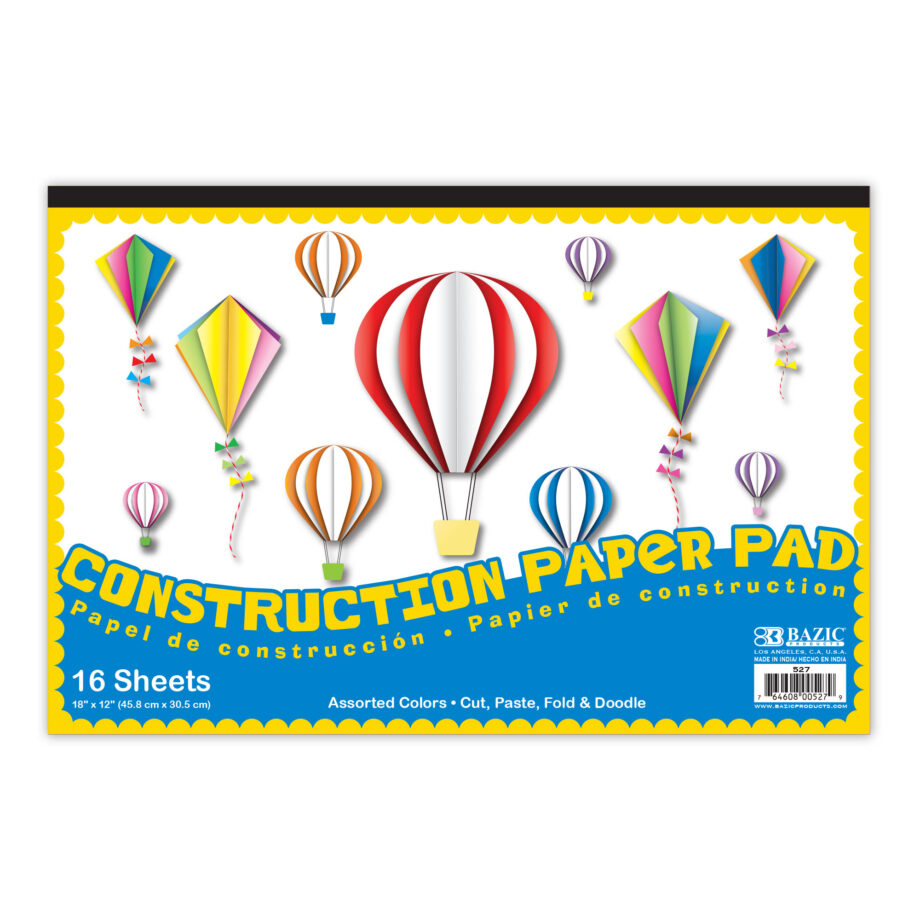 BAZIC - CONSTRUCTION PAPER PAD 18"X12"