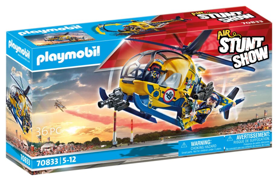 PLAYMOBIL - AIR STUNT SHOW HELICOPTER WITH FILM CREW