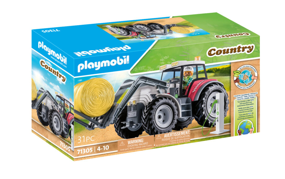 PLAYMOBIL - LARGE TRACTOR WITH ACCESSORIES