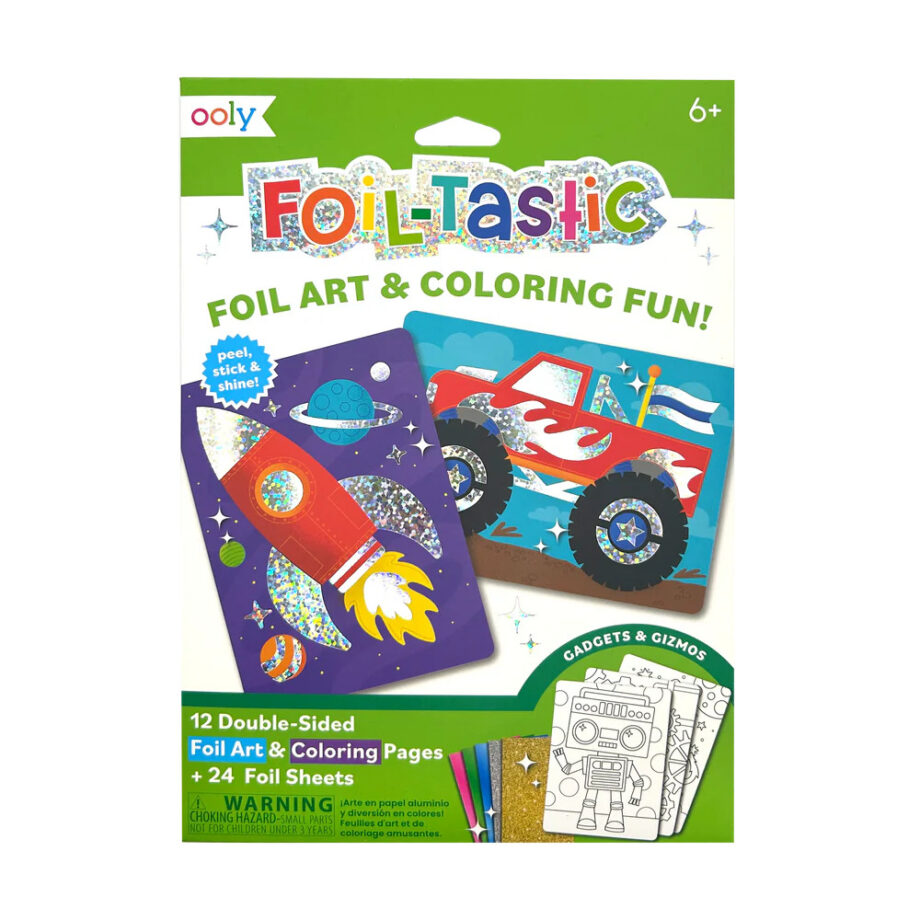 OOLY - FOIL-TASTIC FOIL ART & COLORING SET (MORE DESIGNS)