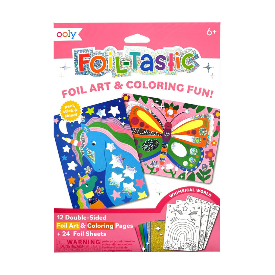 OOLY - FOIL-TASTIC FOIL ART & COLORING SET (MORE DESIGNS)