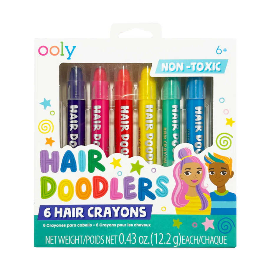 OOLY - HAIR DOODLERS HAIR CRAYONS - SET OF 6