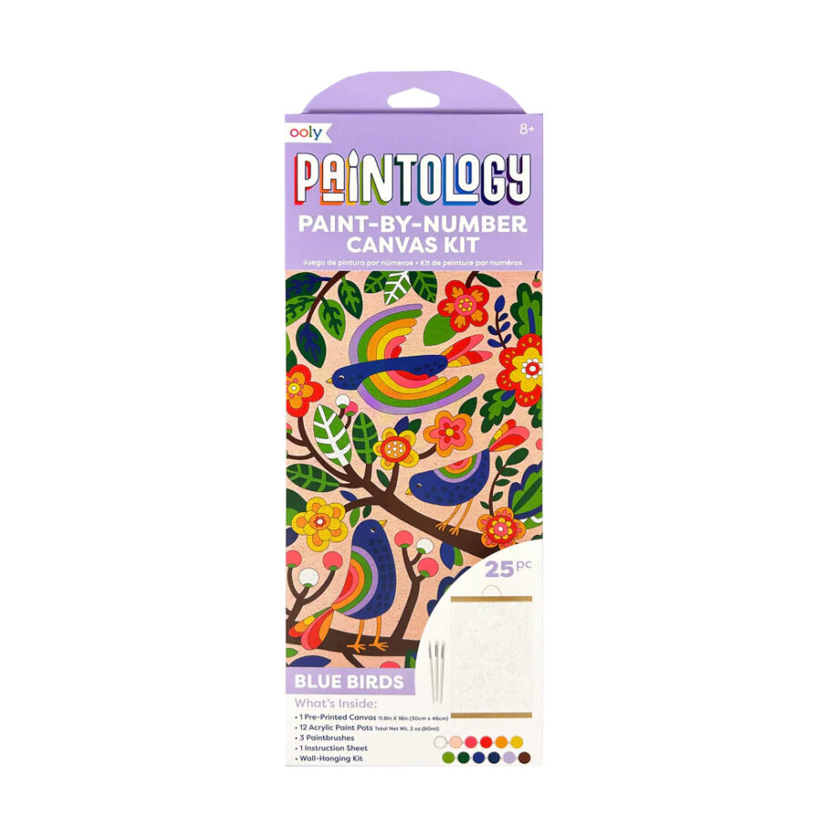 OOLY - PAINTOLOGY PAINT-BY-NUMBER CANVAS KIT (MORE DESIGNS)
