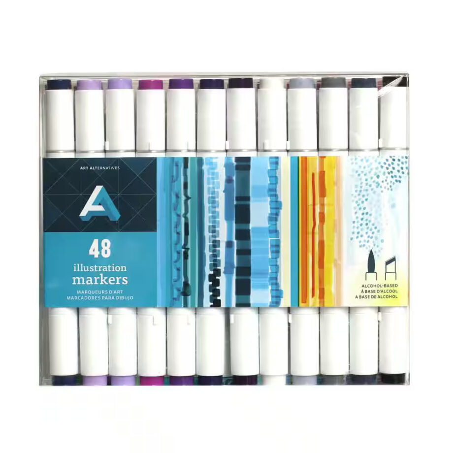 ART ALTERNATIVES - ILLUSTRATION MARKER SET - 48 MARKER SET