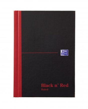 BLACK N’ RED - CASEBOUND HARDBACK NOTEBOOK A6