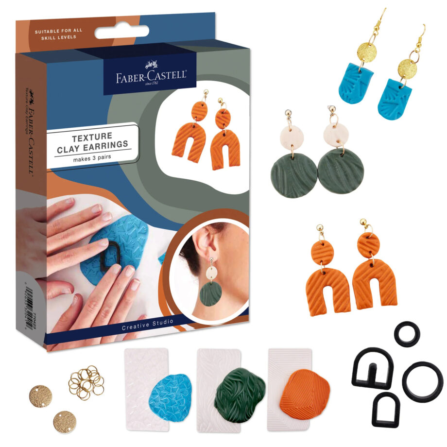 FABER CASTELL - TEXTURE CLAY EARRINGS