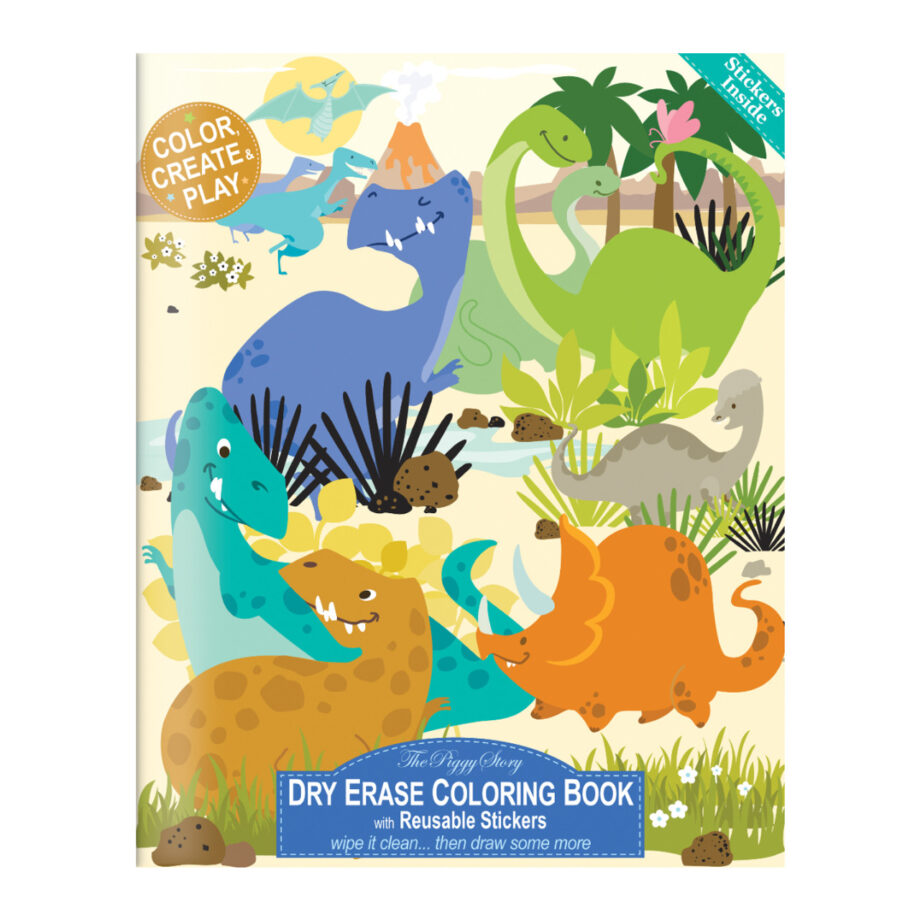 THE PIGGY STORY - DRY ERASE COLORING BOOKS (MORE DESIGNS)