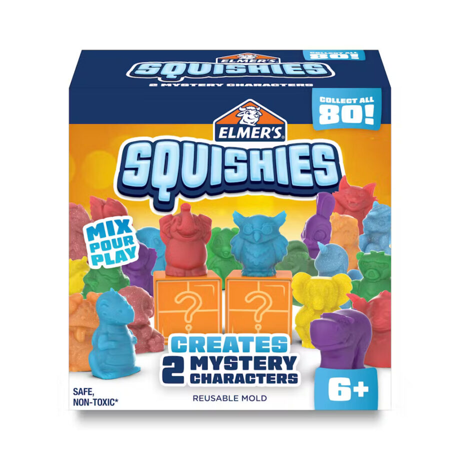 ELMERS - SQUISHIES KIDS ACTIVITY KIT, 2 MYSTERY CHARACTERS