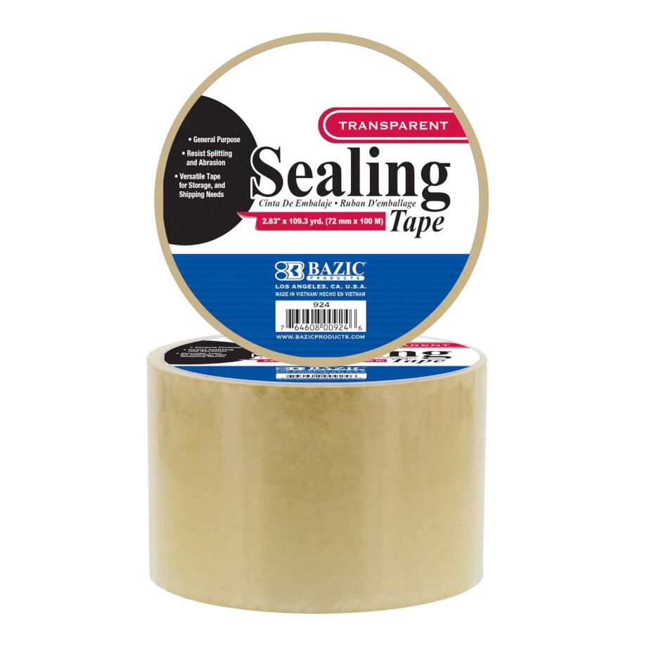 BAZIC - SHIPPING TAPE, CLEAR ,
